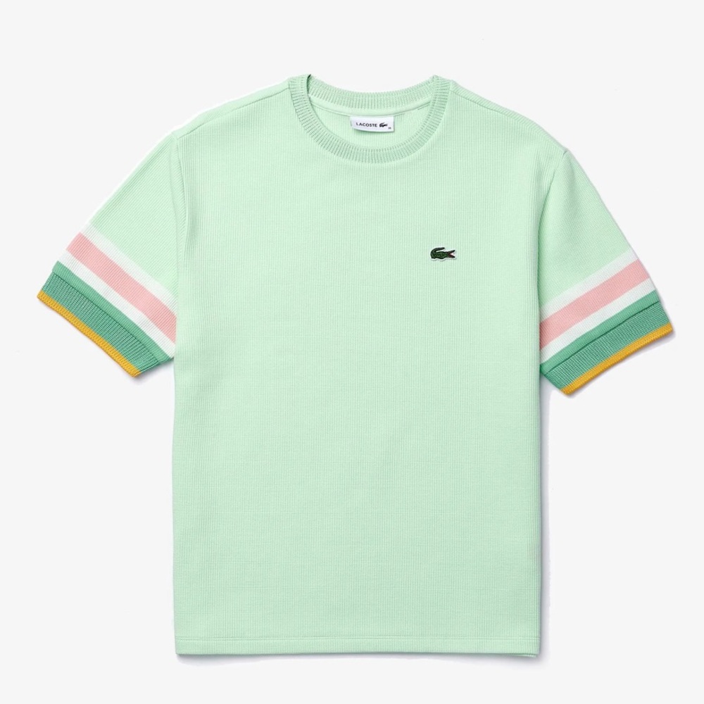 Lacoste Women’s Striped Accents Tee Gem